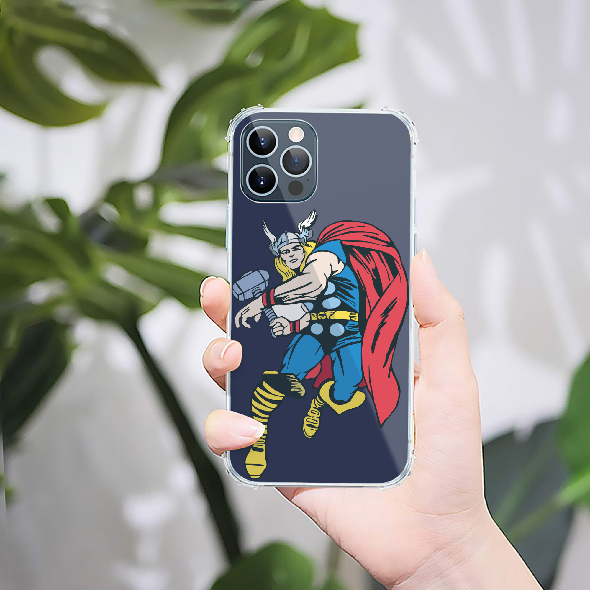 （画像用） アベンジャーズ The Avengers 【iPhone 12シリーズ対応】透明スマホケース（クリアソフトケース）
